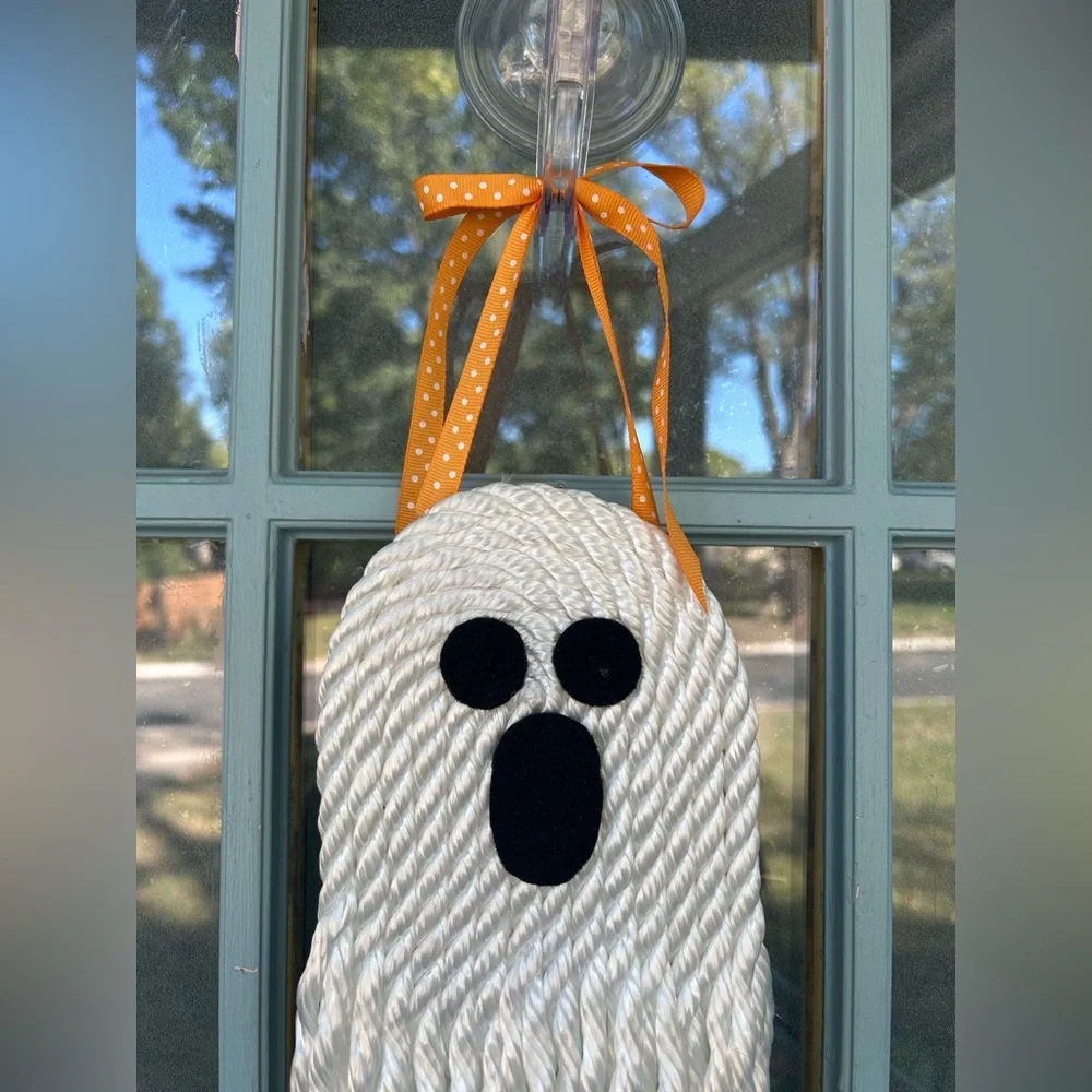 Halloween Ghost Handmade Hanging Holiday Decor DIY Spooky Scary Rope Wall Decor